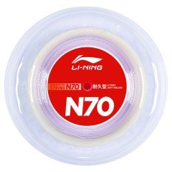 Струна для бадминтона Li-Ning N70 0,70мм Белая (200м) AXJT051-2