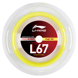 Струна для бадминтона Li-Ning L67 0,67мм Желтая (200м) AXJV005-3