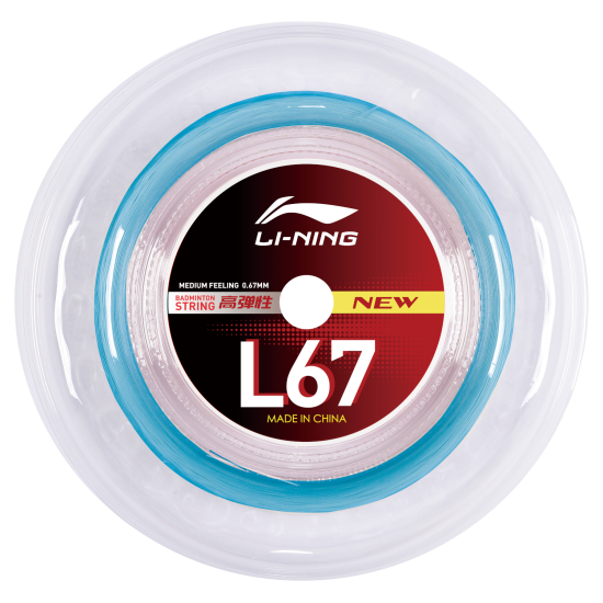 Струна для бадминтона Li-Ning L67 0,67мм Голубая (200м) AXJV005-5