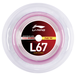 Струна для бадминтона Li-Ning L67 0,67мм Нежно-розовая (200м) AXJV005-8