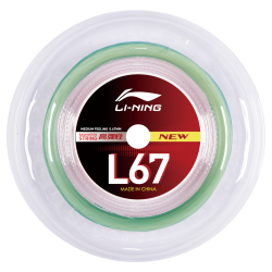Струна для бадминтона Li-Ning L67 0,67мм Зеленая (200м) AXJV005-9