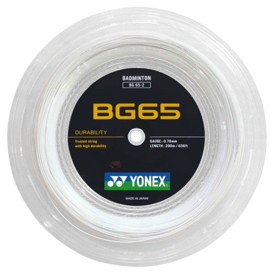 Струна Yonex BG65 0,70мм Белая (200м)