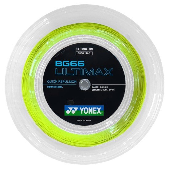 Струна Yonex BG66 Ultimax Желтая (200м)