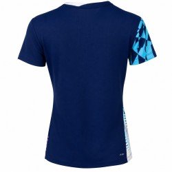 Футболка женская для бадминтона (сине-фиолетовая) Li-NING AAYW052-3