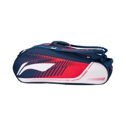 Сумка для бадминтона 6 ракеток (синяя с красным) Li-NING ABLV029-3