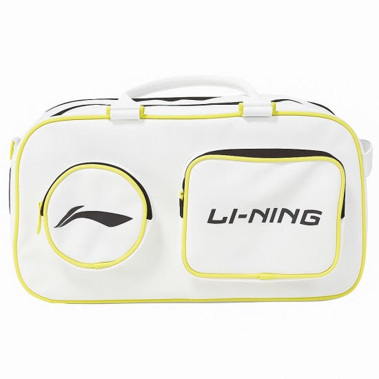 Сумка для бадминтона 2 ракетки (белая с лого) Li-NING ABLV023-1