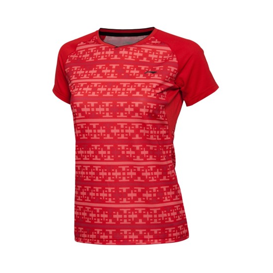 Футболка женская для бадминтона Li-NING AAYL014-1