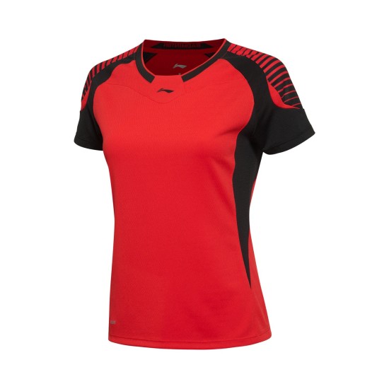 Футболка женская для бадминтона Li-NING AAYL036-2