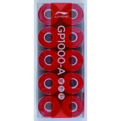 Намотка на ракетку тонкая GP1000-A (уп 10 шт) красная LI-NING ASJT067-4