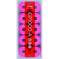 Намотка на ракетку тонкая GP1000-A (уп 10 шт) розовая LI-NING ASJT067-6