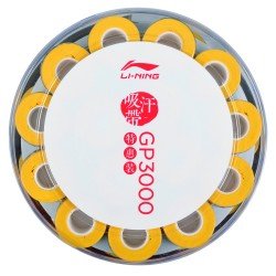 Намотка на ракетку тонкая GP3000 (уп 60 шт) желтая LI-NING ASJT075-3