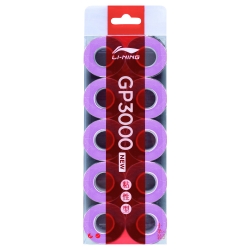 Намотка на ракетку тонкая GP3000 new (уп 10 шт) фиолетовая LI-NING ASJU013-8
