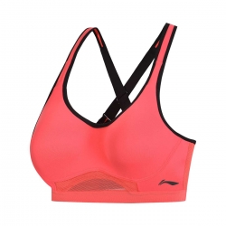 Спортивный бюстгальтер для тренировок (коралловый) Li-NING AUBP016-2