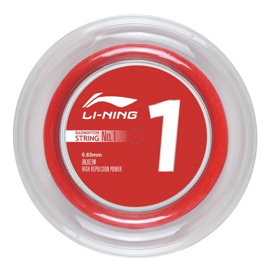 Струна для бадминтона Li-Ning No.1 0,65мм Красная (200м) AXJJ072-4