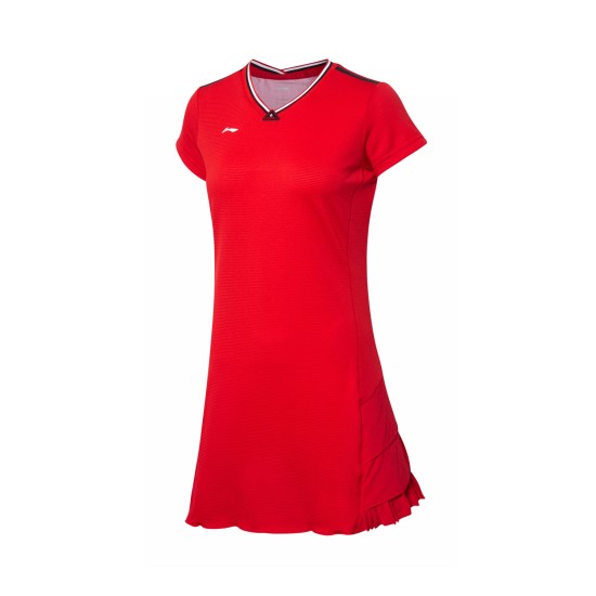 Платье с шортами (красное) Li-NING ASKP114-2