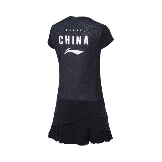 Платье с шортами (черное) Li-NING ASKP114-4