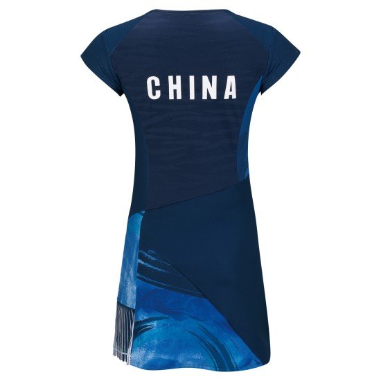 Платье с шортами (синее) Li-NING ASKR010-1