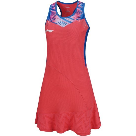 Платье с шортами (красное) для бадминтона Li-NING ASKS146-3