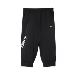 Спортивные брюки 3/4 (черные) Li-NING YKQP005-3