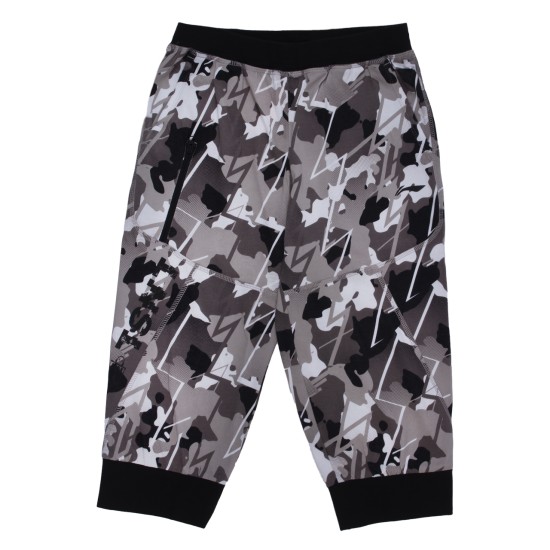 Спортивные брюки 3/4 (камуфляжный, серый) Li-NING YKQP005-4
