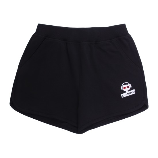 Шорты для девочек спортивные (черные)  Li-NING YKSP068-2