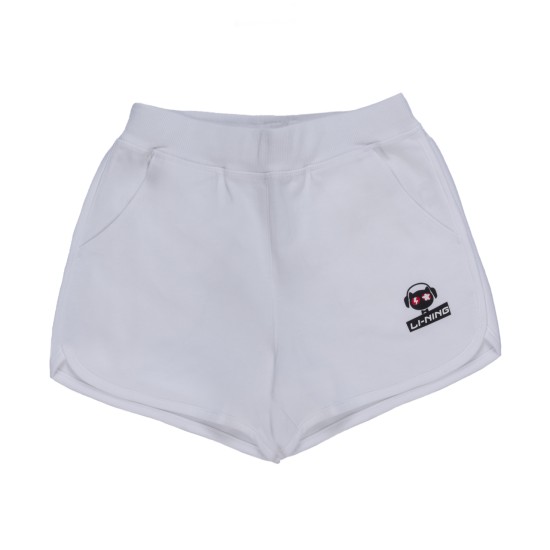 Шорты для девочек спортивные (белые) Li-NING YKSP068-4