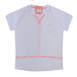 Футболка для девочек спортивная (белая) Li-NING YTSP068-3