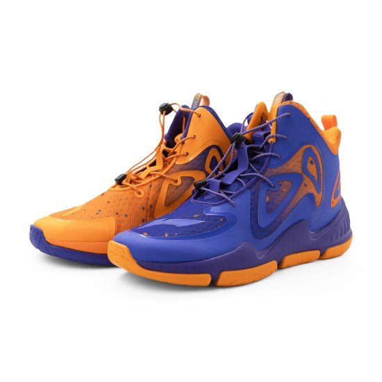 Кроссовки детские для баскетбола (оранжево-фиолетовые) Li-NING YKBP012-3