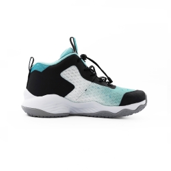 Кроссовки детские для баскетбола (бирюзовые, черные) Li-NING YKBP014-1