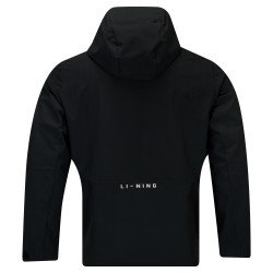 Ветровка мужская с капюшоном (черная) Li-NING AFDW327-1