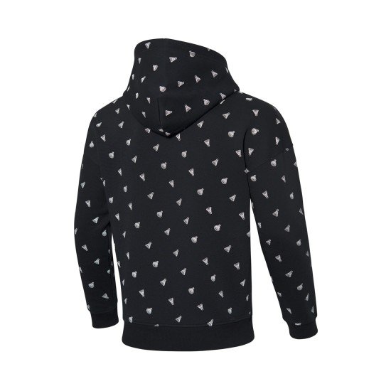 Олимпийка с капюшоном мужская/Hoody (черная с принтом) Li-NING AWDP869-2