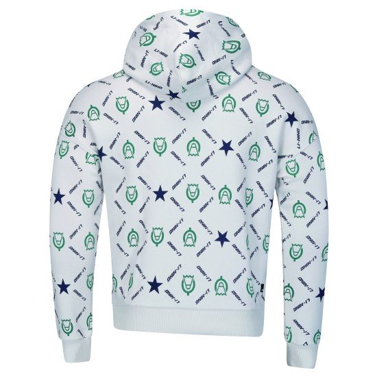 Олимпийка с капюшоном мужская/Hoody (белая с принтом) Li-NING AWDQ825-1