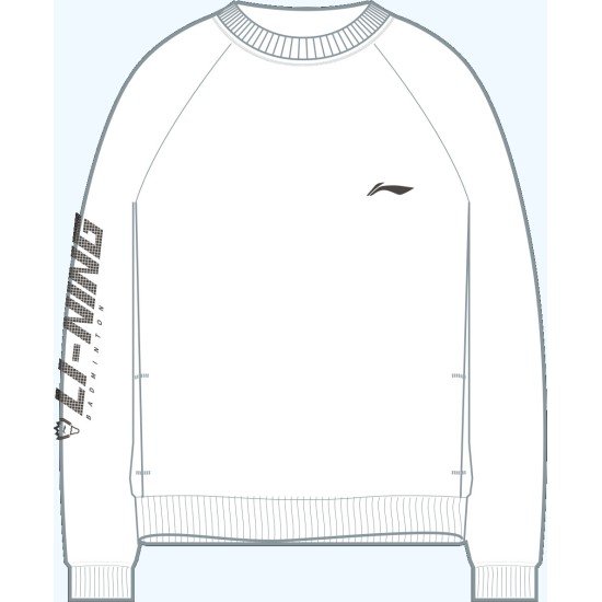 Толстовка мужская (белая с принтом) Li-NING AWDS343-2