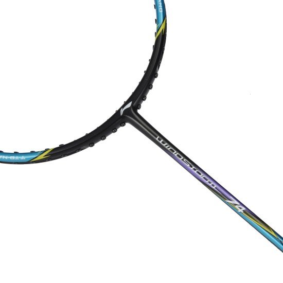 Ракетка для бадминтона Li-Ning WindStorm 74 сереб/черн AYPQ008-1