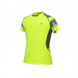 Футболка детская для бадминтона (салатовая) Li-NING AAYM032-3