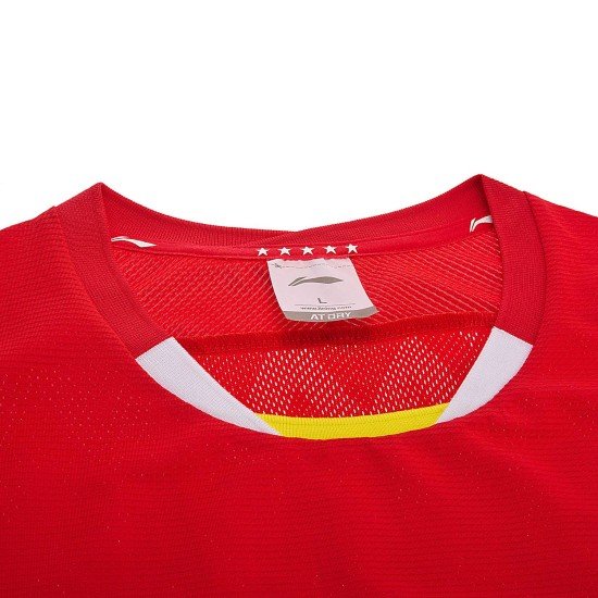 Футболка мужская для бадминтона нац. сборной (красн) Li-NING AAYN005-1