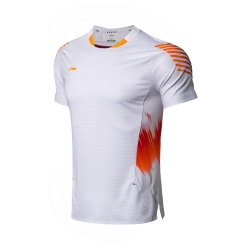 Футболка мужская для бадминтона нац. сборной (белая) Li-NING AAYN005-5
