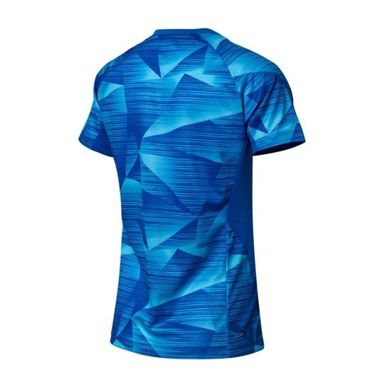 Футболка женская для бадминтона (синяя) Li-NING AAYN074-4