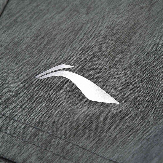Футболка женская для бадминтона (серая) Li-NING AAYN114-1