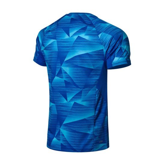 Футболка мужская для бадминтона (синяя) Li-NING AAYN259-4