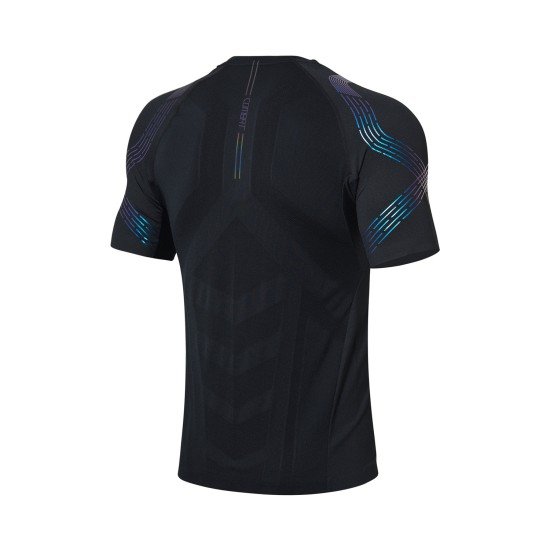 Футболка мужская для бадминтона Combat (черная) Li-NING AAYN309-1