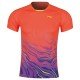 Футболка женская для бадминтона (оранжевая синяя) Li-NING AAYP056-2