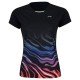 Футболка женская для бадминтона соревновательная (черная) Li-NING AAYP056-3