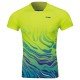 Футболка женская для бадминтона (салатовая синяя) Li-NING AAYP056-4