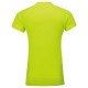 Футболка женская для бадминтона (салатовая синяя) Li-NING AAYP056-4