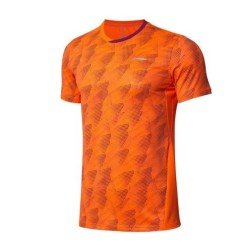 Футболка мужская для бадминтона соревновательная (ярко-оранжевая) Li-NING AAYP063-4