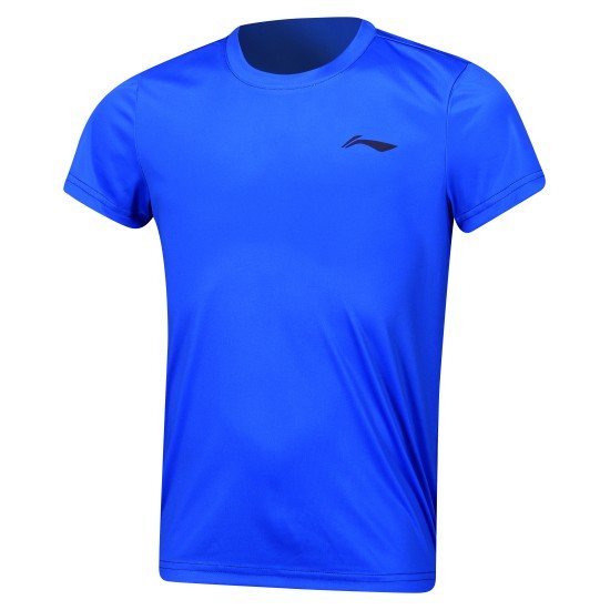 Футболка детская для бадминтона (синяя) Li-NING AAYP068-2