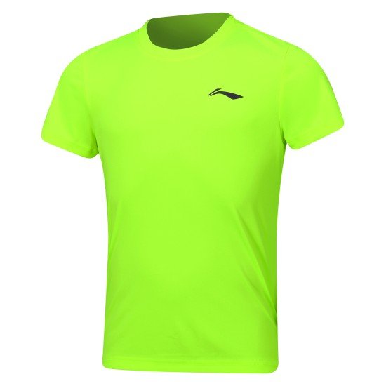 Футболка детская для бадминтона (салатовая) Li-NING AAYP068-4