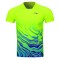 Футболка мужская для бадминтона (салатовая синяя) Li-NING AAYP073-4