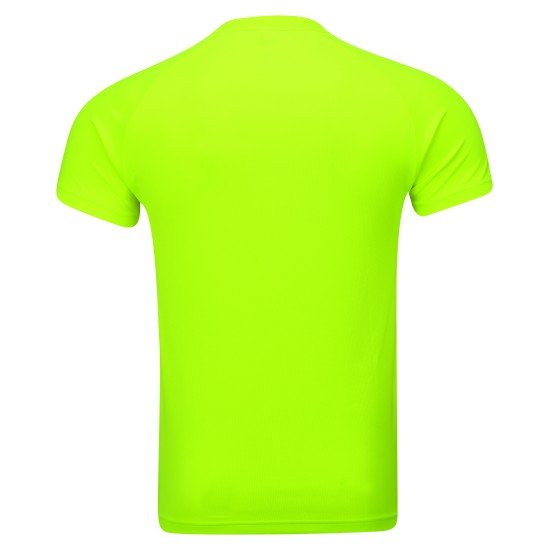 Футболка мужская для бадминтона (салатовая синяя) Li-NING AAYP073-4